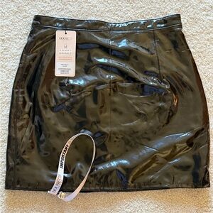 New! House of CB Solera Patent Black Pencil Skirt Size Medium